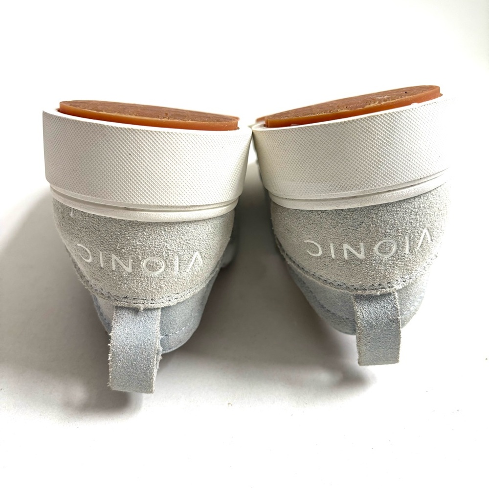 Vionic Kimmie Perf Perforated Suede Slip On Sneaker Blue Gray Size 7 - Picture 13 of 17